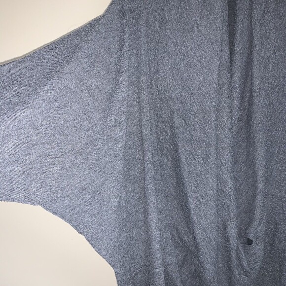 Gray Drapy Oversized Cardigan Sweater Women's L Flowy Cozy Soft Spring Lagenlook - Picture 4 of 7